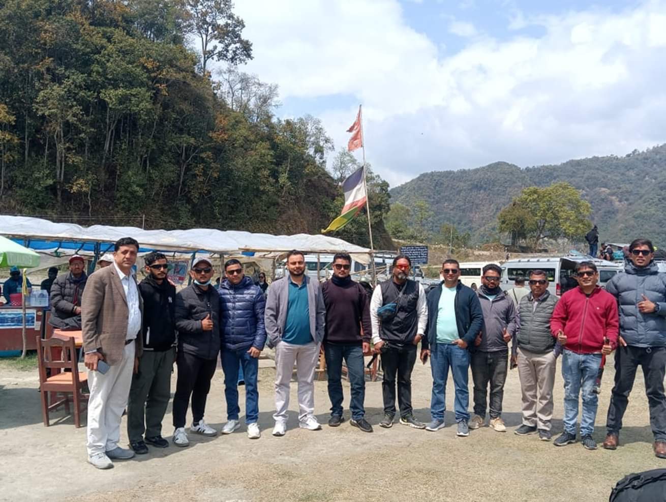 Himalayan Sky Adventure team at Sarangkot launch site